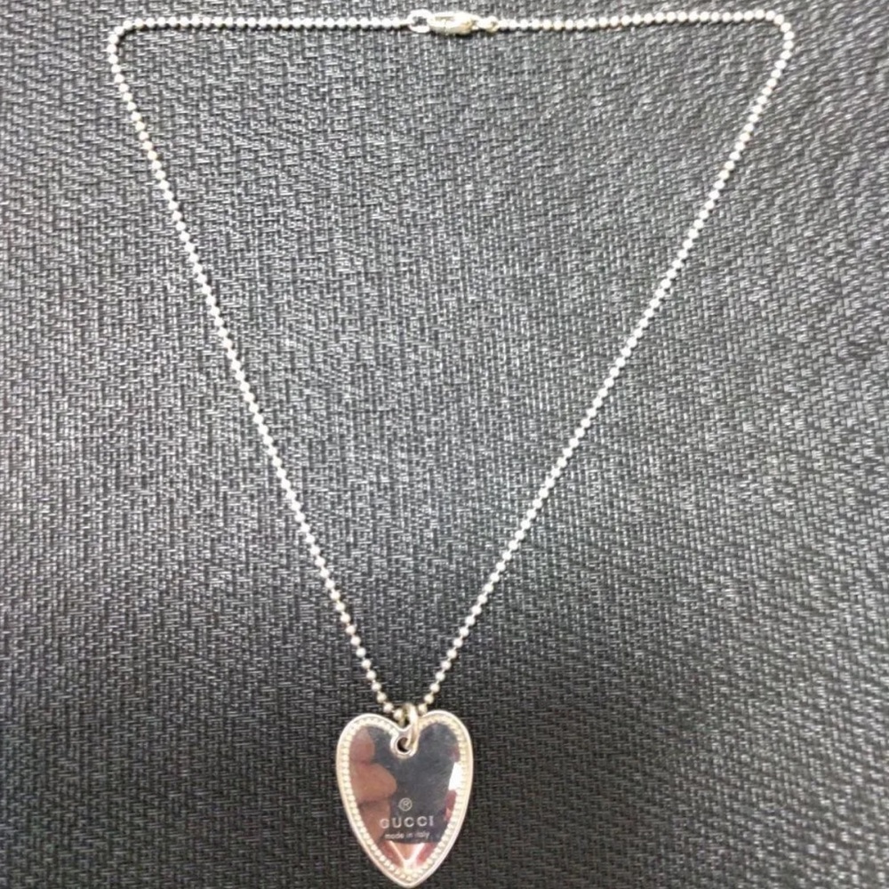 Gucci 925 Sterling Silver Luxury Necklace Stunning 😍 - Picture 5 of 5